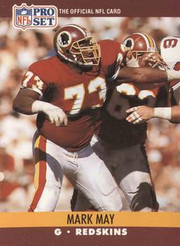 Mark May Washington Redskins 1990 Pro set NFL #665